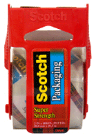 Scotch Heavy Duty clear tape with cutter on roll, 2 x 800 in. Full-Size Picture